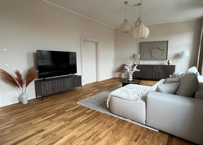 Апартаменты Amaya Living 80qm Japandi Zentrum Крефельд